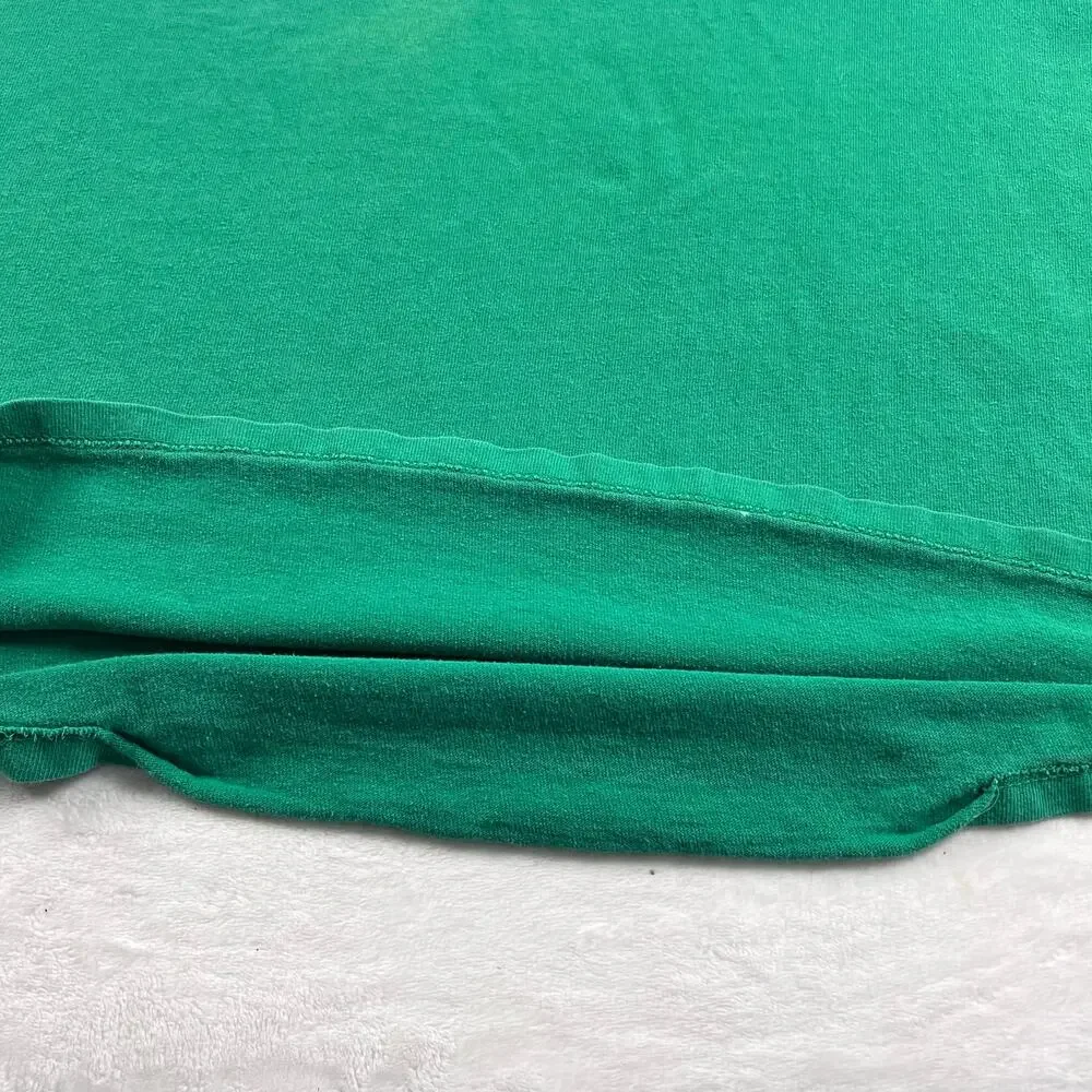 Champion Vintage Single Stitch Green T-Shirt Size XL USA Made Essential - Picture 7 of 9